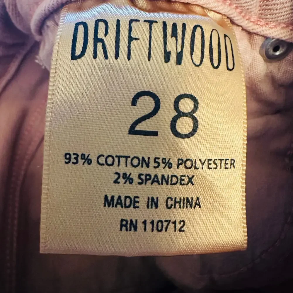 Driftwood Colette Blossom Embroidered Jeans – Size 28